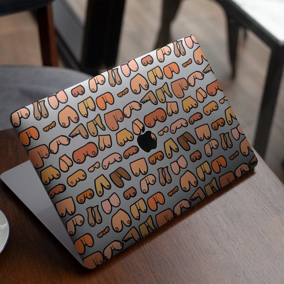 Art Painted Woman Breasts case for apple MacBook All Generations Air Pro - Picture 5 of 5